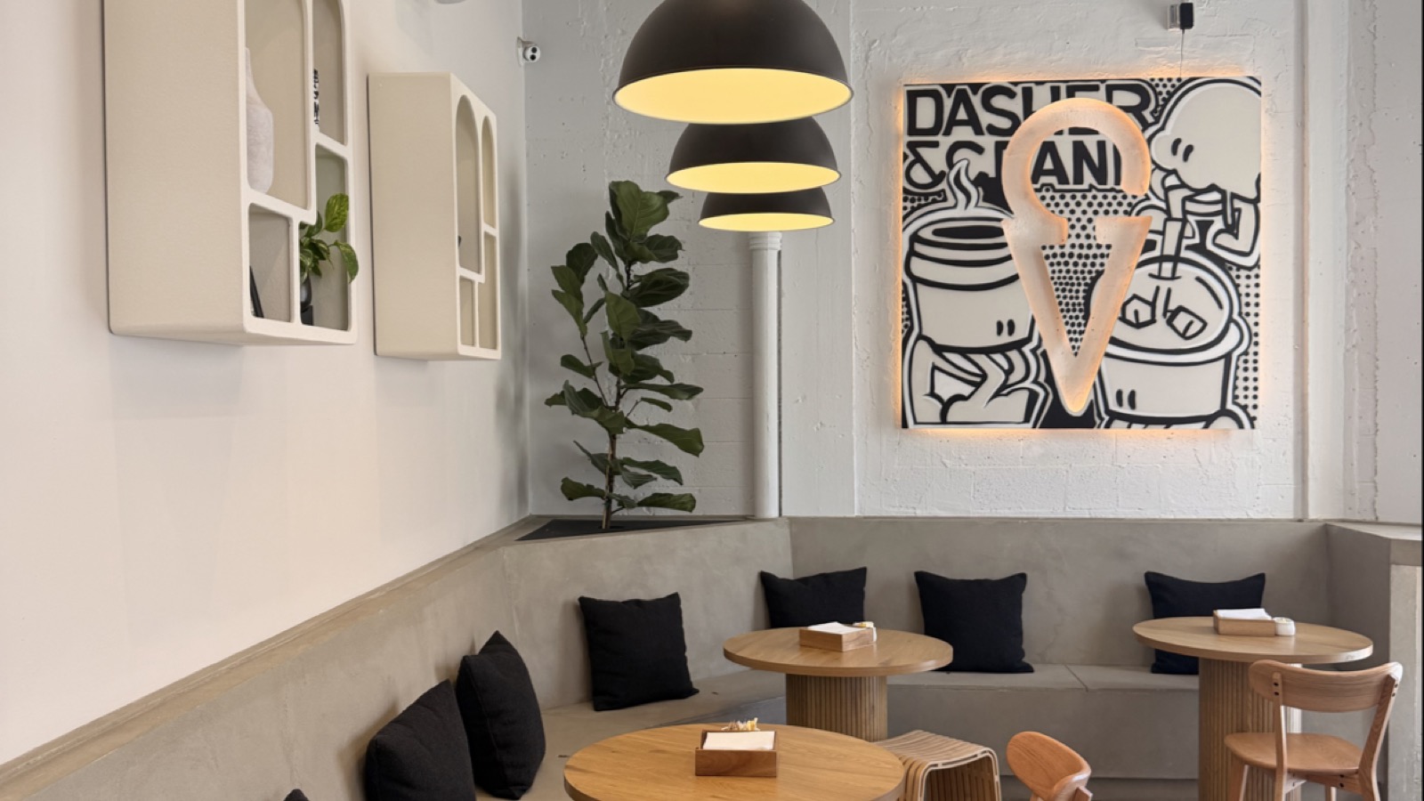 An espresso affogato with handcrafted ice cream at Dasher and Crank in Wynwood Miami