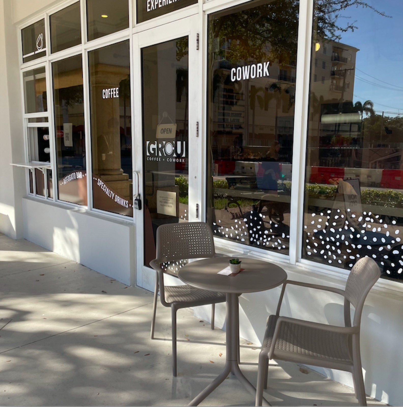The Arabian Dreams Affogato with pistachio gelato, cappuccino and baklava at GROU Coffee in Coral Gables