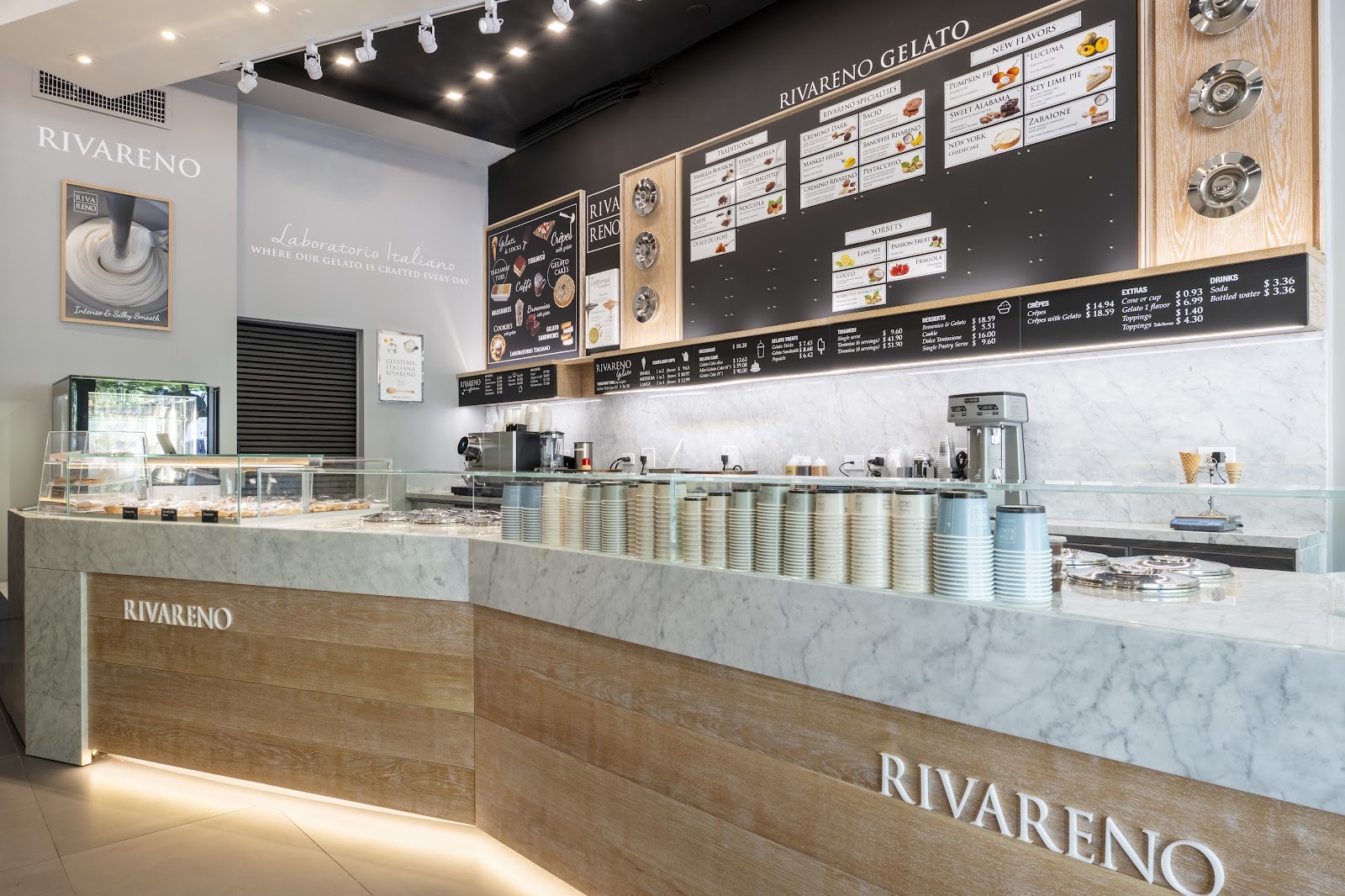 A traditional affogato at RivaReno Gelato in Coral Gables Miami