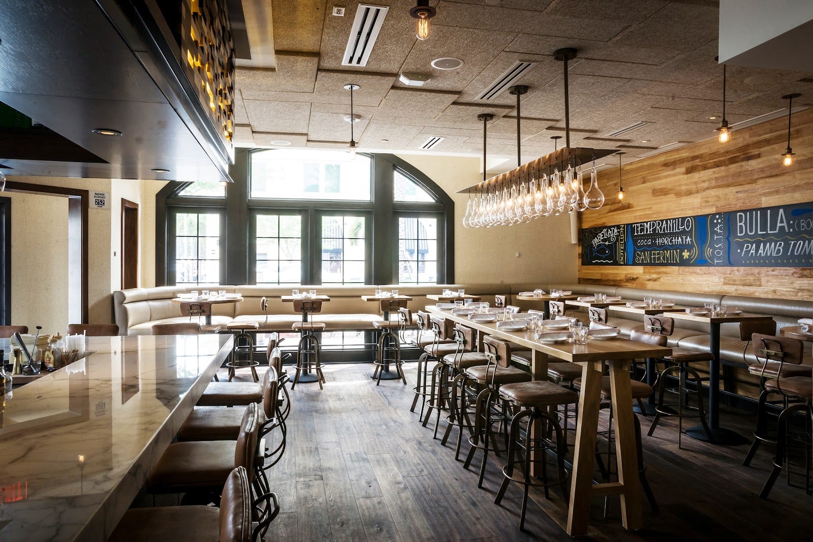 Dining room at Bulla Gastrobar on Ponce de Leon Boulevard in Coral Gables