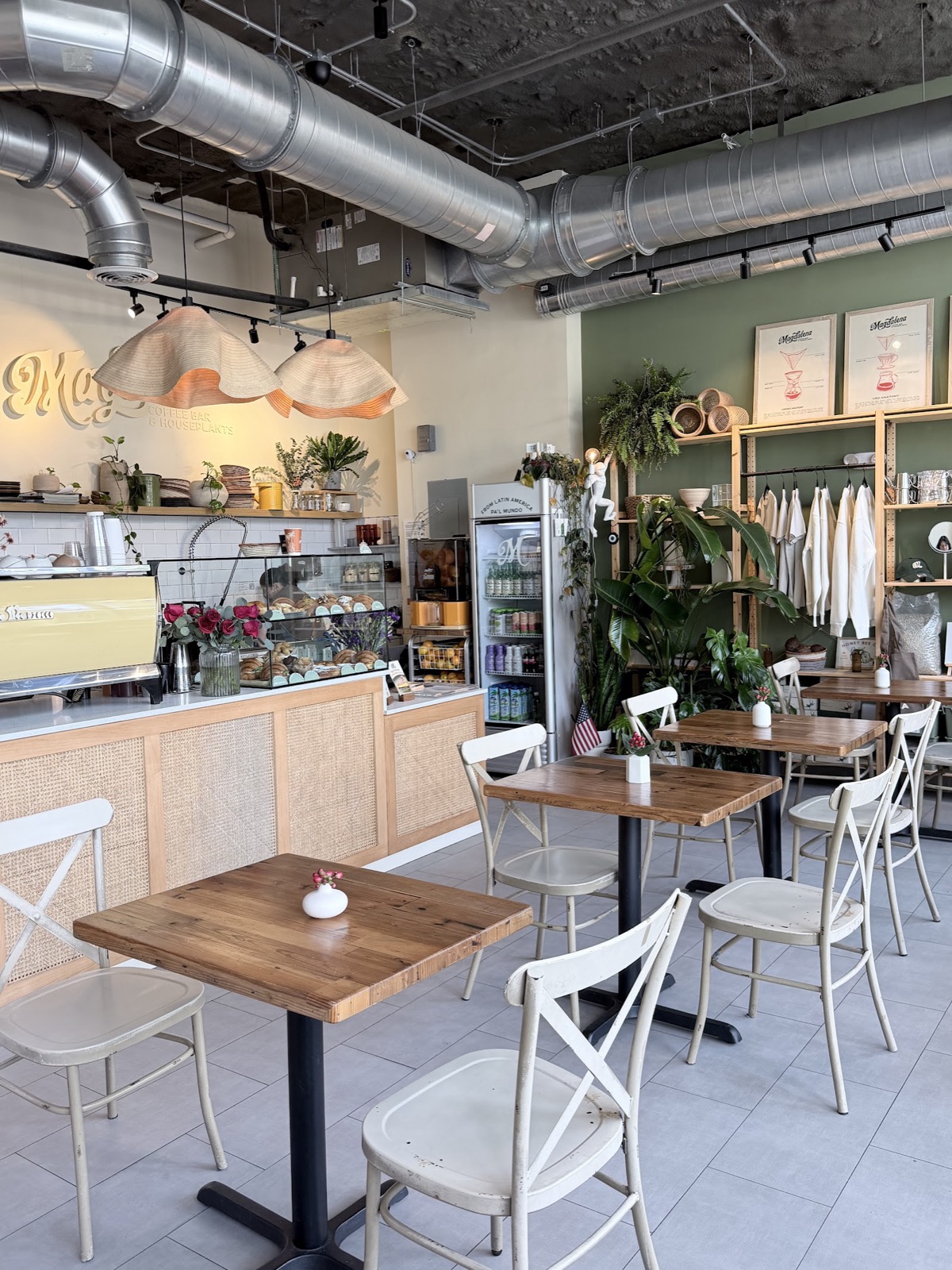 A coconut cold brew specialty coffee at Baker and Barista in Miami