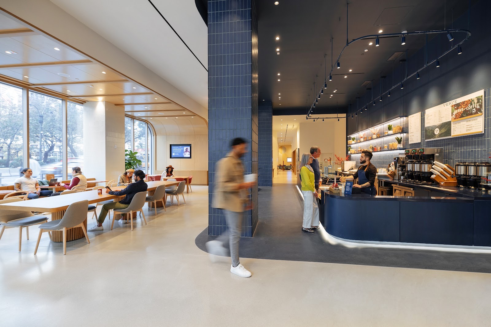 Capital One Cafe, a practical work friendly cafe with outlets in Brickell Miami