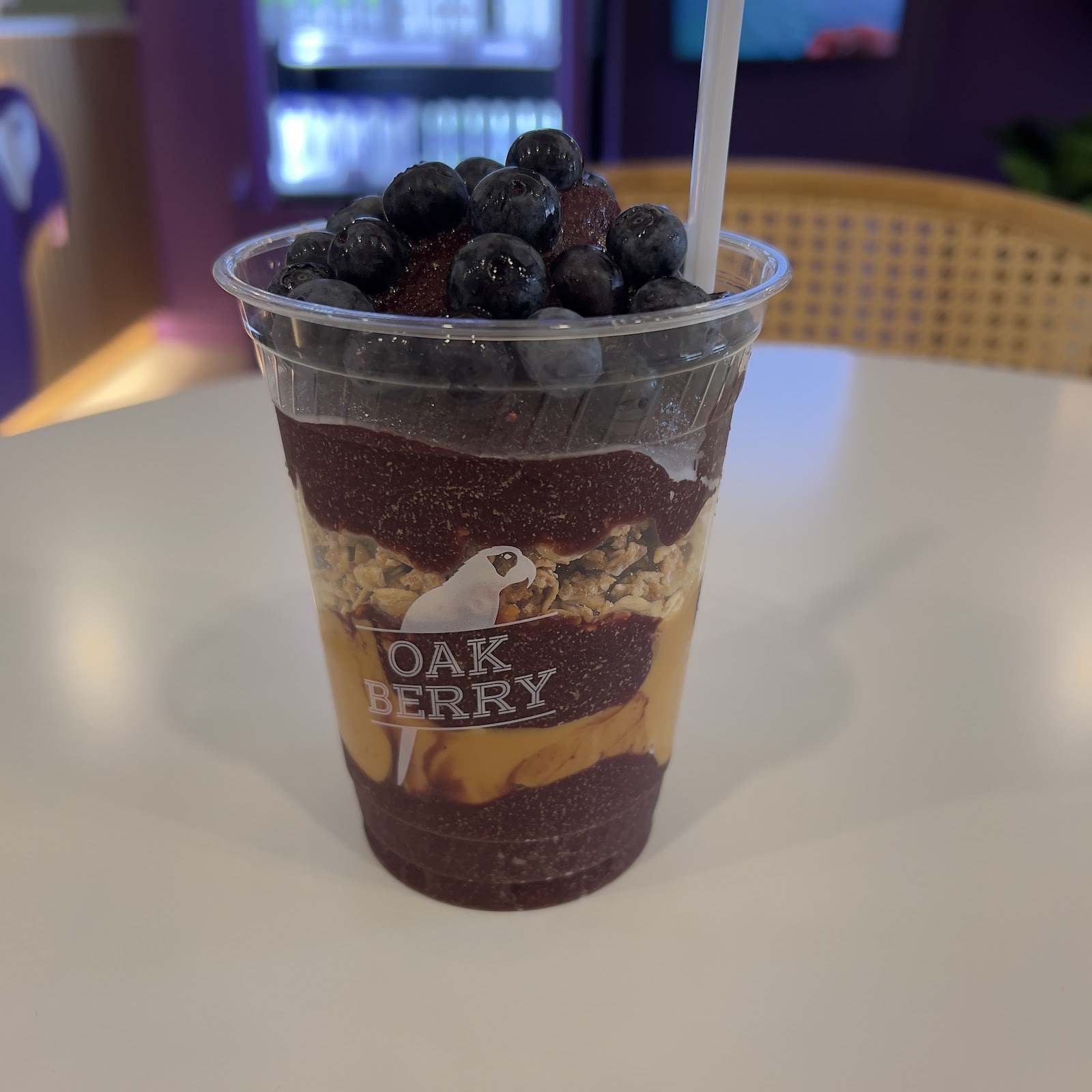 A customizable acai bowl, a healthy dessert at Oakberry in Miami